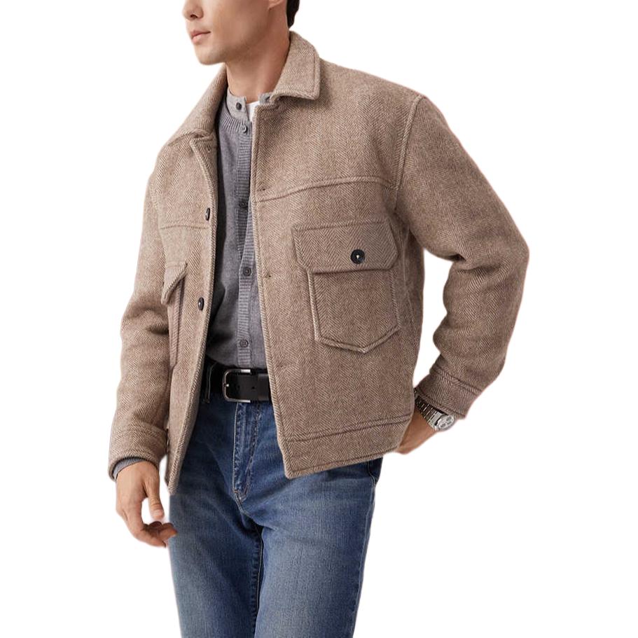 Levis SS25 New Year Limited Edition Double Pocket Button Closure Comfortable Jacket Men Jacket Light-Brown 0036D-0000