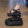 New Thick-soled Height-increasing Sandals for Women Casual Beach Shoes with A Sponge Cake Style