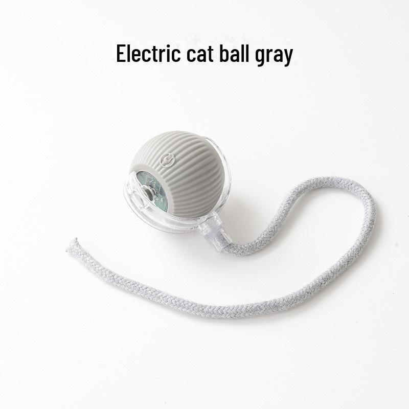 

Игрушка для кошек Gravity Rolling Ball - прочная, вызывающая скрежетание зубами, игрушка для развлечения питомца Long rope серый