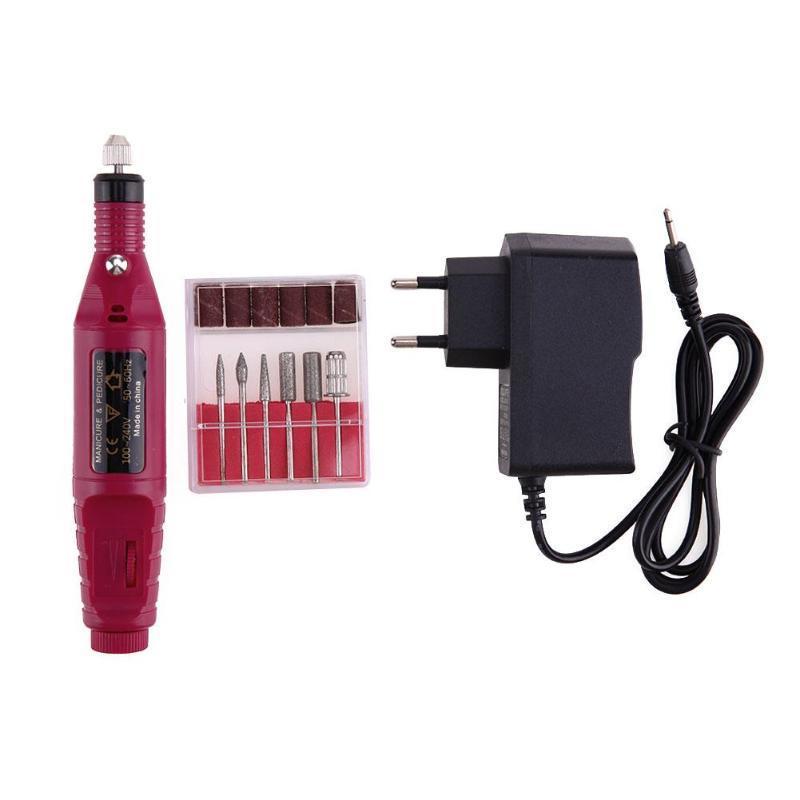 

Электрический шлифовальный станок для ухода за ногтями, инструмент для пилки для ногтей, шлифовальный станок EU Plus розы красного