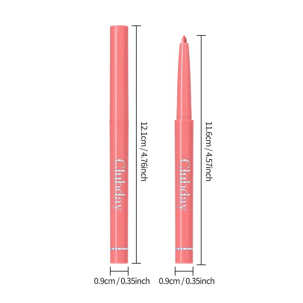 Clubday Waterproof Lip Liner Pen, Creamy Smooth Matte Long Lasting Lip Pencil, Highly Pigmented Lip Contouring Makeup for Daily Wear