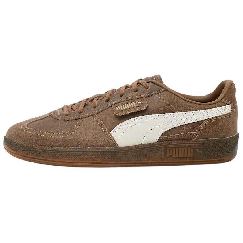 Puma Palermo Aged Comfortable Low-Top Sneakers Unisex Sneakers Brown White 402854-02