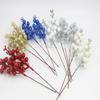 12pcs Artificial Christmas Glitter Berries Stems Xmas Tree Wreath DIY Decor