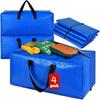 1-4PCS Heavy-duty Oversized Activity Bags Storage Bags Household Luggage Woven Packaging Moving Waterproof Zipper Bags