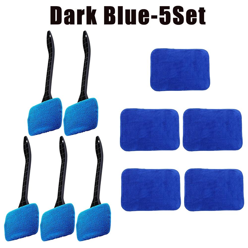 Car Window Cleaner Brush Kit Windshield Wiper Microfiber Wiper Cleaner Cleaning Brush Auto Cleaning Wash Tool Long Handle