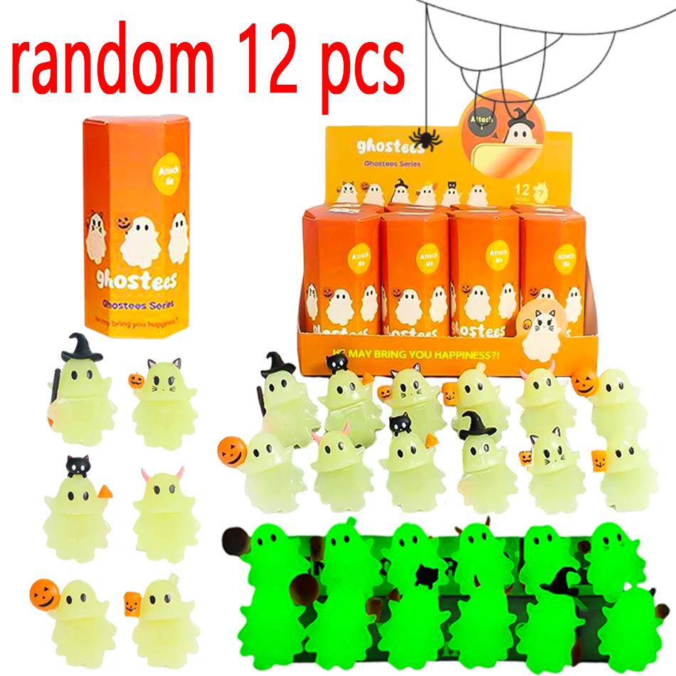 Halloween Duch Ognisko Duch Lalka Lampka Nocna Dekoracja Biurka Atmosfera Migoczący Luminescencyjny Prezent Halloween Prezenty dla Dzieci