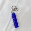 Exquisite Bottom Refillable Keychain Bottle 5ml Crystal Key Ring Atomizer Rhinestone Portable Spray Bottle For Travel
