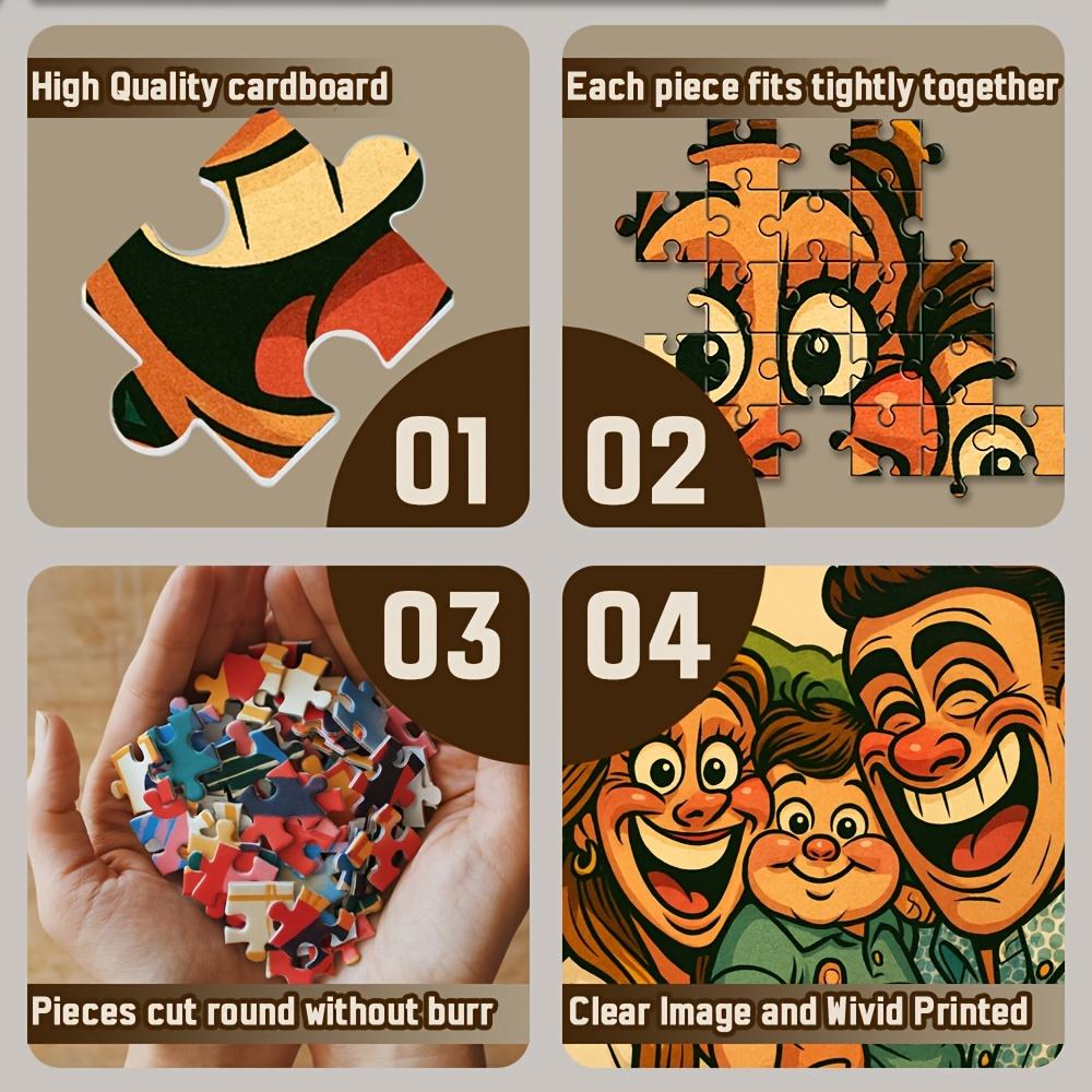 500/1000 Pieces of Custom Photo Puzzles, Customized Family Portraits, Pet Photos, Funny Cartoon Portraits, Unique Gift Ideas