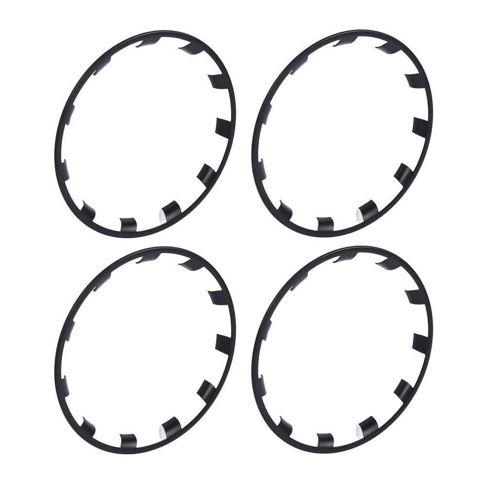 4 STÜCKE Felgenschutzring Dekorativ Präzise Passform Ersatz für Tesla Model Y 21in 2021 bis 2024 Mattschwarz