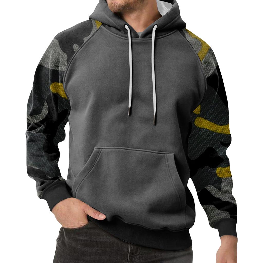 Men's Camouflage Sweatshirt Hoodie Men's Sports Large Size Casual Sweatshirt