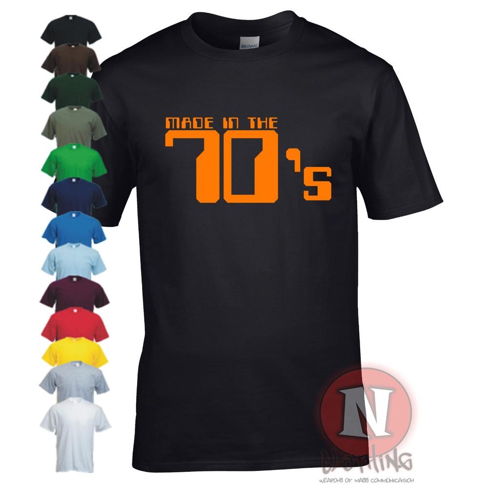 Made IN The 70's Camiseta Cumpleaños Disfraz Retro Oldschool Estilo Divertido