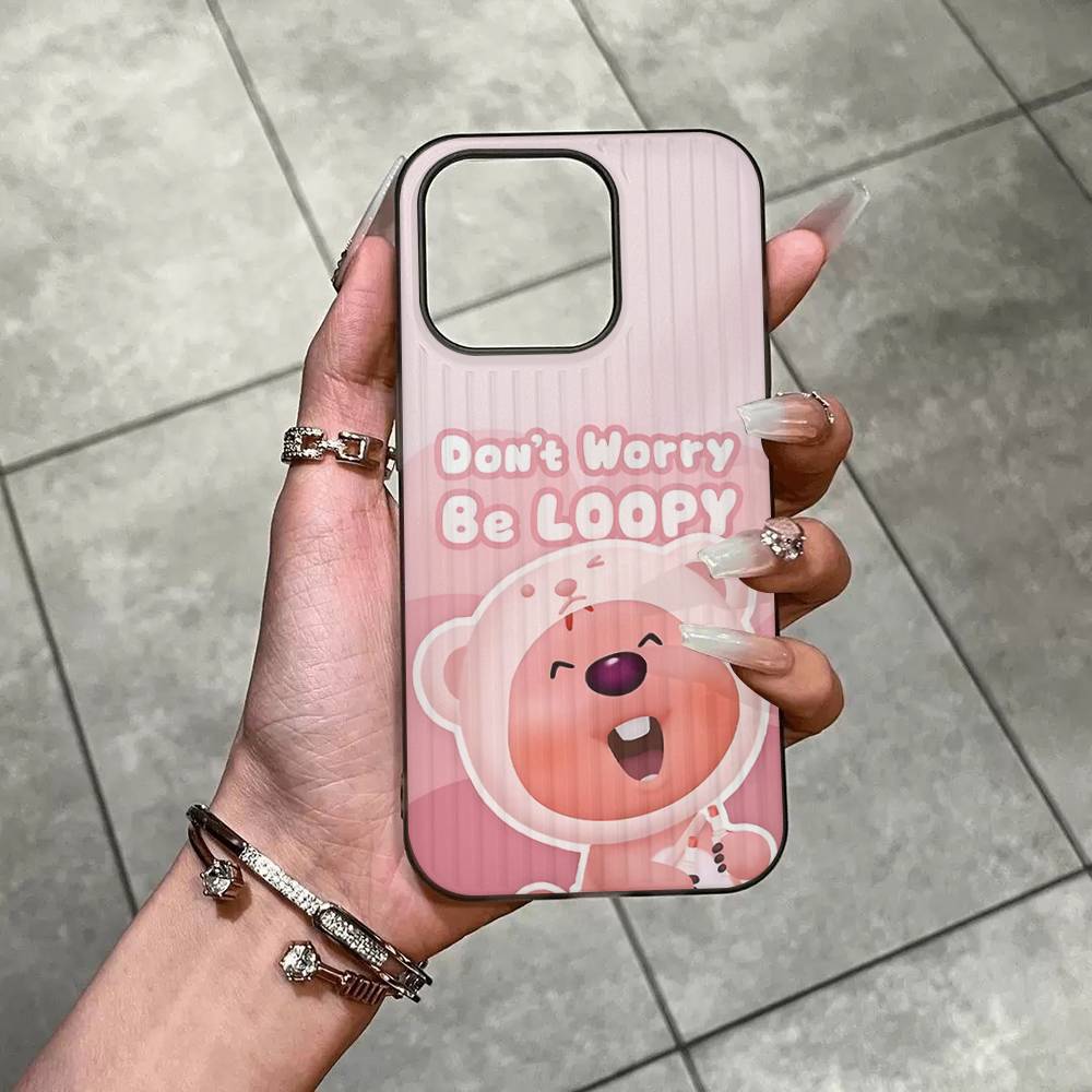 

Cute Cartoon L-Loopys Phone Case For IPhone 17 16 15 14 13 12 11 Pro Max Plus Corrugated Bumper Back Cover Shell iPhone 11