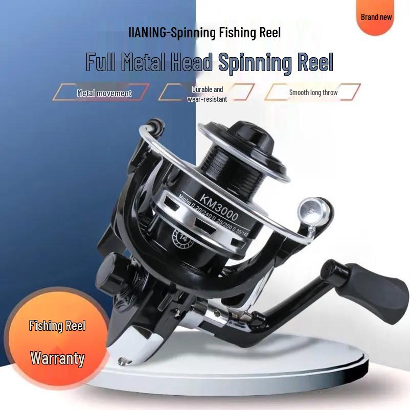 

Yin Zhou Full Metal Fishing Reel: Long Cast, Models 6000 & 8000, Ideal for Sea Rods and Fishing Gear Sets.