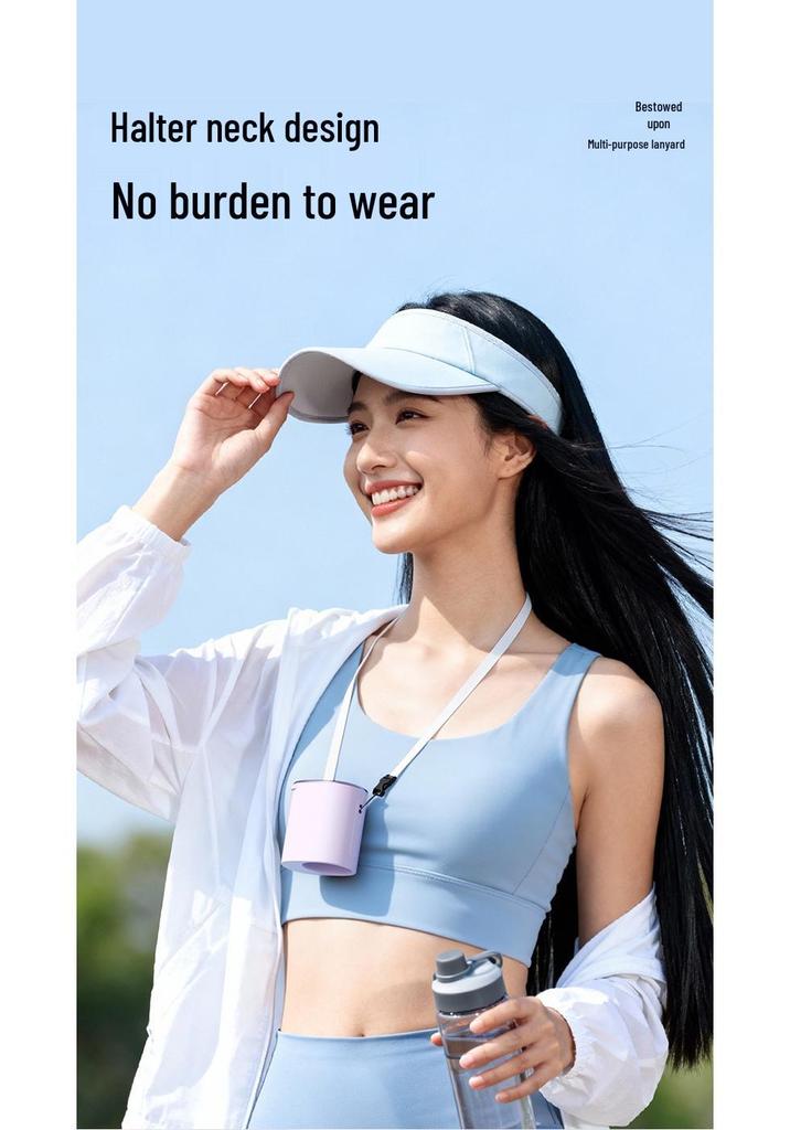 High-Speed Handheld Waist-Hanging Cooling Fan with Ice Pack Clip Y32