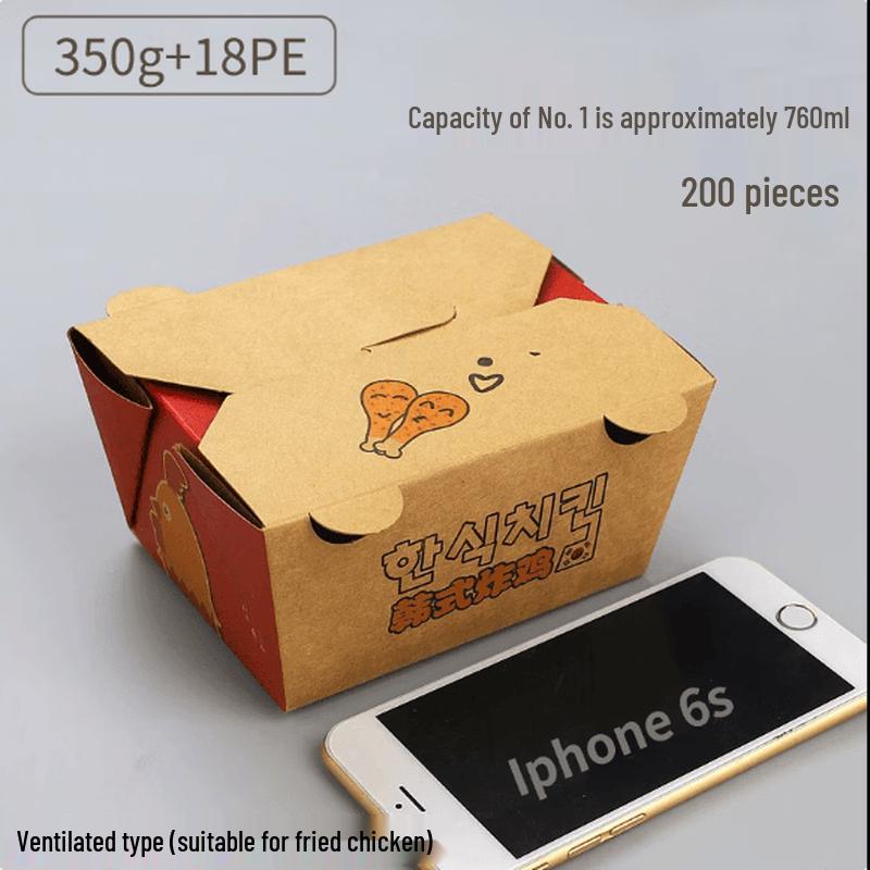 Disposable Kraft Paper Food Containers with Lids