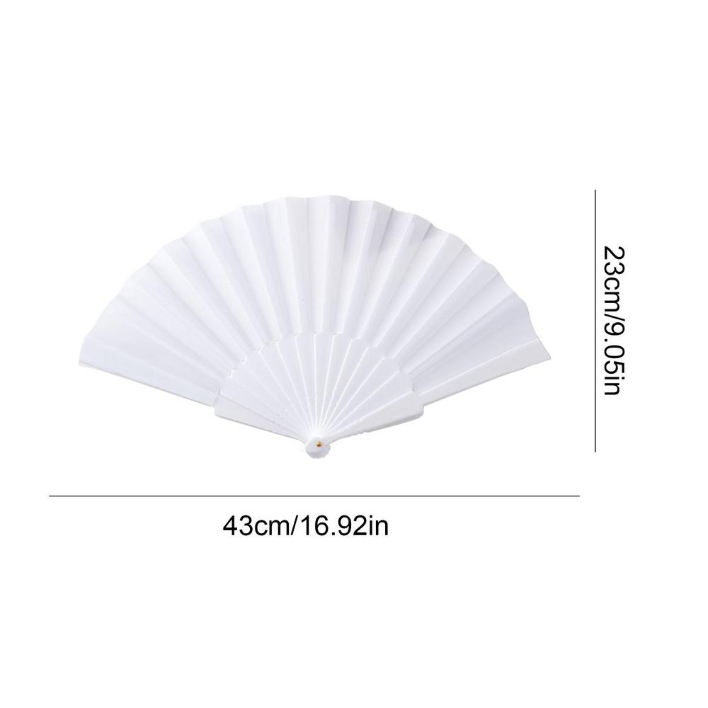 Plastic Bone Dance Fan Tai Chi Fan Yoga Kung Fu Performance Hand Folding Stage Fan Chinese Chinoiserie Wedding Party Decor