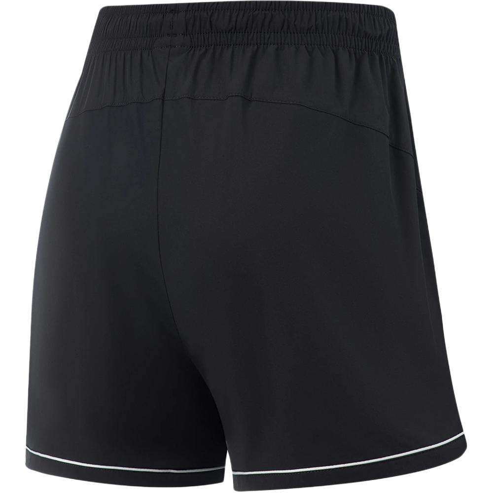 Li Ning Fitness Series Casual Minimalist Color Block Striped Sports Shorts Women shorts Black AKSV122-1