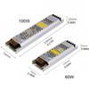 12V/24V 100W/60W Ultra Thin LED Power Supply 180-260V Light Box Built-in Switching Transformer for LED Strip Light