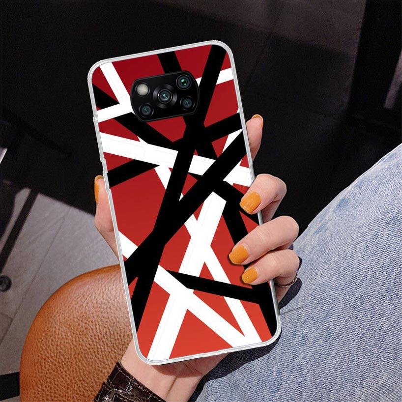 Eddie Van Halen Graphic Guitar Phone Case For Xiaomi Poco X7 X6 X5 Pro F7 Ultra Redmi 15C 15 13C 13 12C 12 10 10A 10C 9 9A 9C 9T