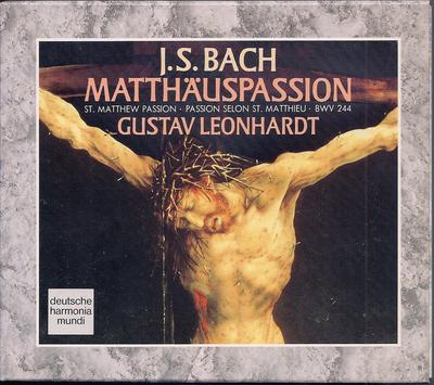 CD JOHANN SEBASTIAN BACH ?? GUSTAV LEO - Matth?uspassion BWV 244 RD77848 Deutsche Harmon 1990 Allemagne Classique Occasion