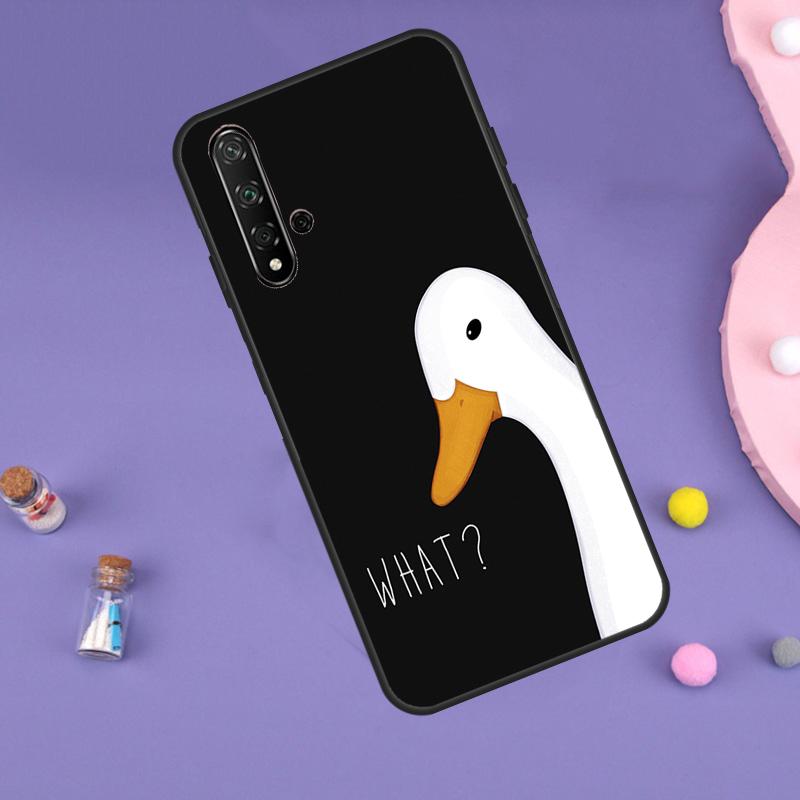 Cartoon Funny Goose For Huawei Nova 5T 9 10 SE 7i 8i 11i 12i Y60 Y61 Y70 Y72 Y73 Y90 Y91 P20 P40 P30 Lite Case