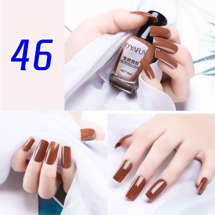New Non-peelable Nail Polish Waterproof No-bake Micro-glue Non-fading Glitter Sequins Quick-drying Nail Polish