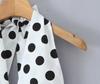 Women's 2025 Autumn/Winter Halter Polka Dot Backless Camisole & High-Waisted A-Line Skirt Set