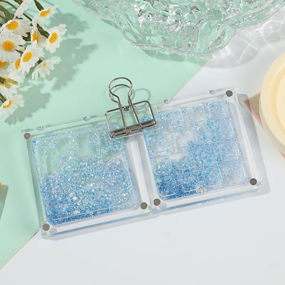 Quicksand Watercolor Paint Palette Magnetic Travel Painting Tray Paint Pigment Box Travel