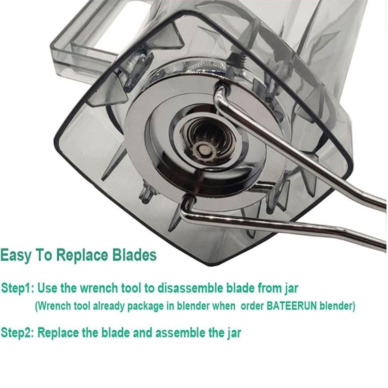 Stainless Steel Blender Blade Head Replacement Part Blender Head Kitchen Tool