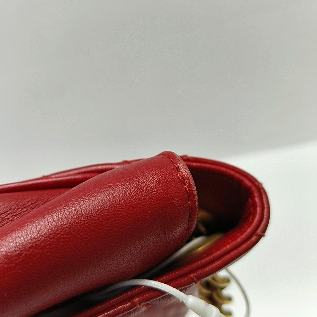 [Pre-Owned] Gucci GG Marmont Small Matelassé Shoulder Bag 'Red' - Good #1U6QK3Y