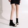 Square-toed Shoes, Chunk-heeled High-heeled Boots, Nude Boots and Ankle Boots, Women's Shoes