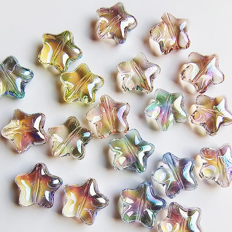 Transparent Acrylic Aurora Star Beads: Children s DIY Ornament Accessories