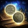 YES or NO Flip Decision Coin - Metal Choose Coin, Fun Answer Coin, Choose Commemorative Coin