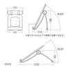 Sanwa Supply Tablet Stand Black MR-IPADST9N
