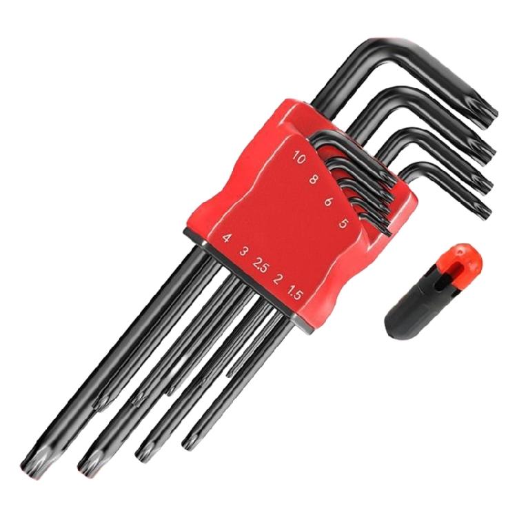 9pc NonSlip Torxs Star Wrench Hex Key Tool With Polishes Edges For Secure Fastener Engagement And Longevity Spanner