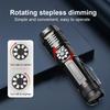 USB Rechargeable LED XHP99 8000 Lumens Tactical Flashlight with 4 Modes of Stepless Powerful Handheld Torch Light for and Emergency Situations