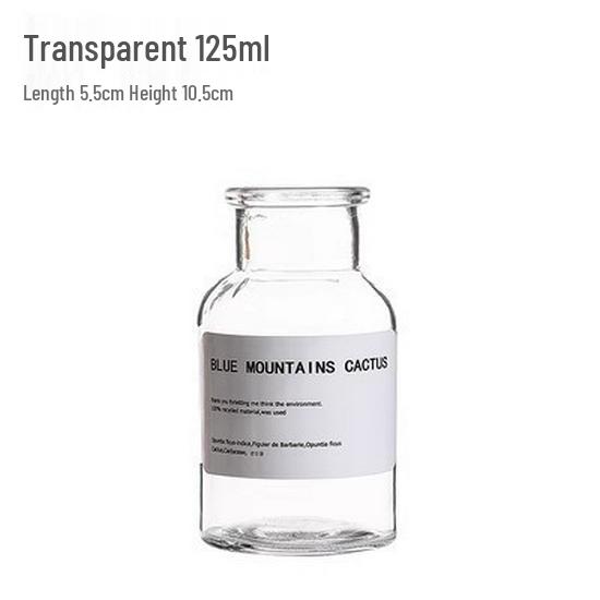 Nordic Style Transparent Glass Vase: Elegant Desktop Ornament for Dried Flowers