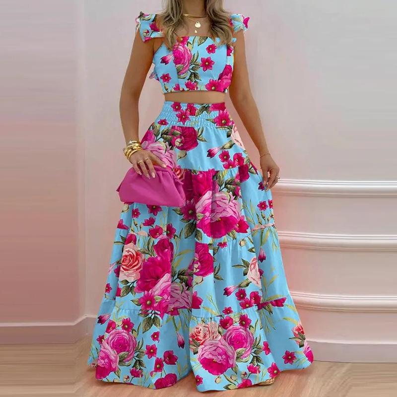 Women's Yellow Sleeveless Maxi Dress V Neck Flowy Summer Long Dress