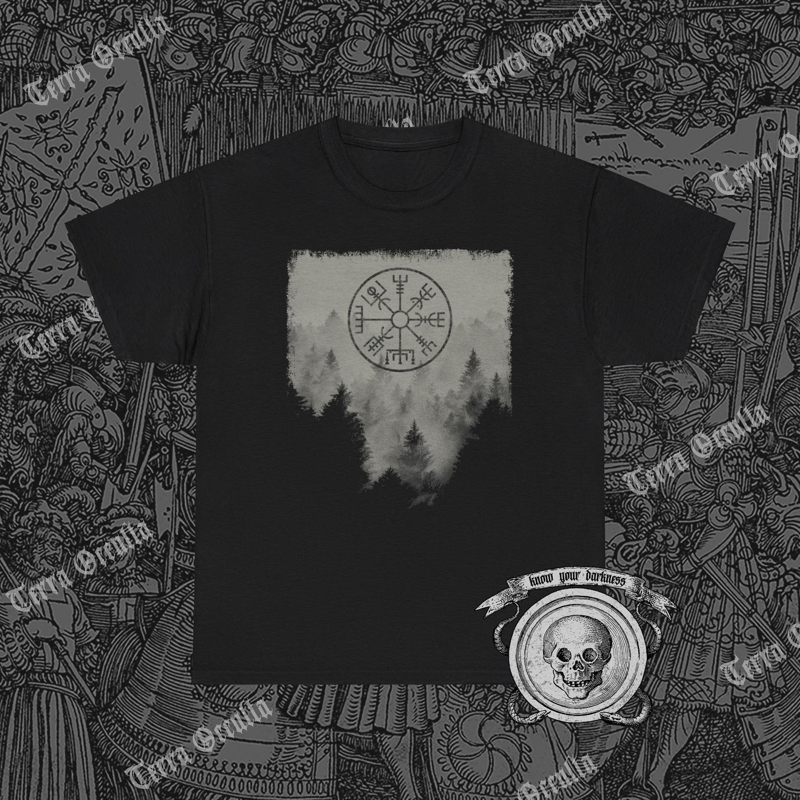 Dark Forest Shirt, Misty Forest, Vegvisir, Helm of Awe 4XL