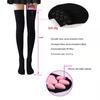 3D Schwarze Seide Overknee Japanische Anime Katzenpfoten Socken