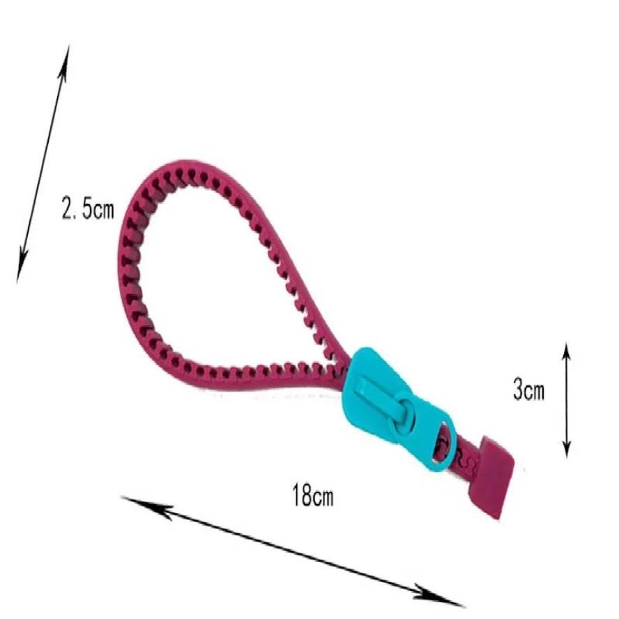1 Pcs Silicone Zipper Can Opener Multifunctional Non-slip Cover Opener Red Wine Zipper Multifunctional Non-slip Cover Opener