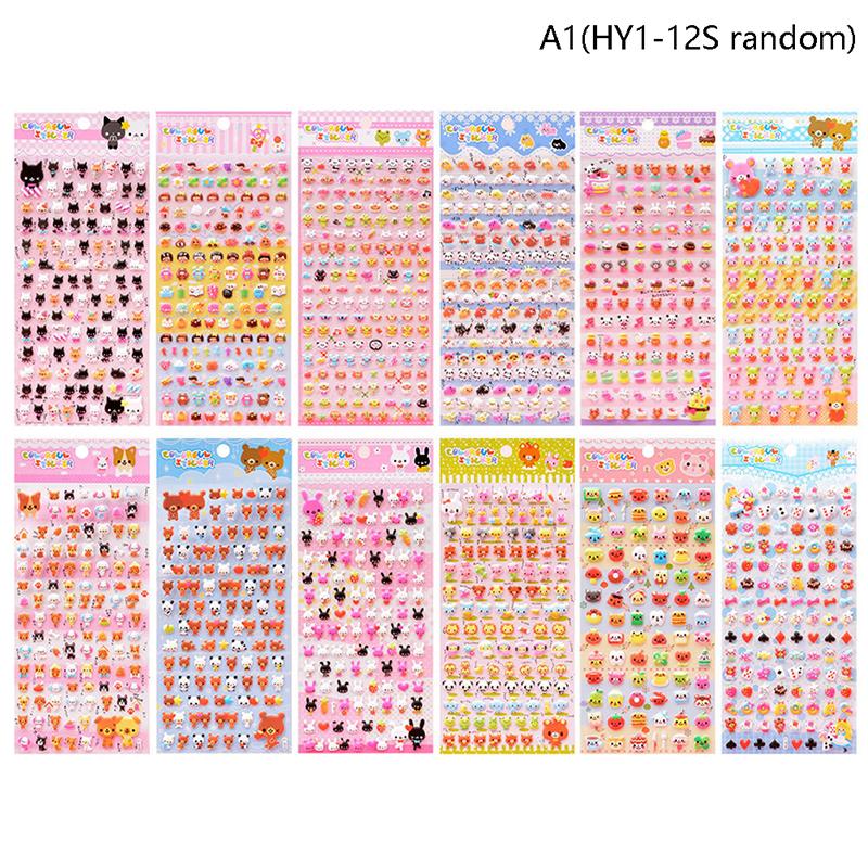 

1pcs Cute Mini Animal Stereoscopic 3D Bubble Sticker Diary Sticker Decor Stationery Stickers
