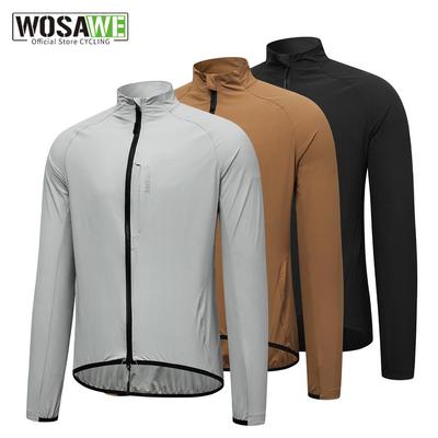 WOSAWE Men Woman Unisex Spring Summer Ligmen Uhtweight Breathable Stretchy Comfortable Road Riding Windproof Sports Cycling Jacket