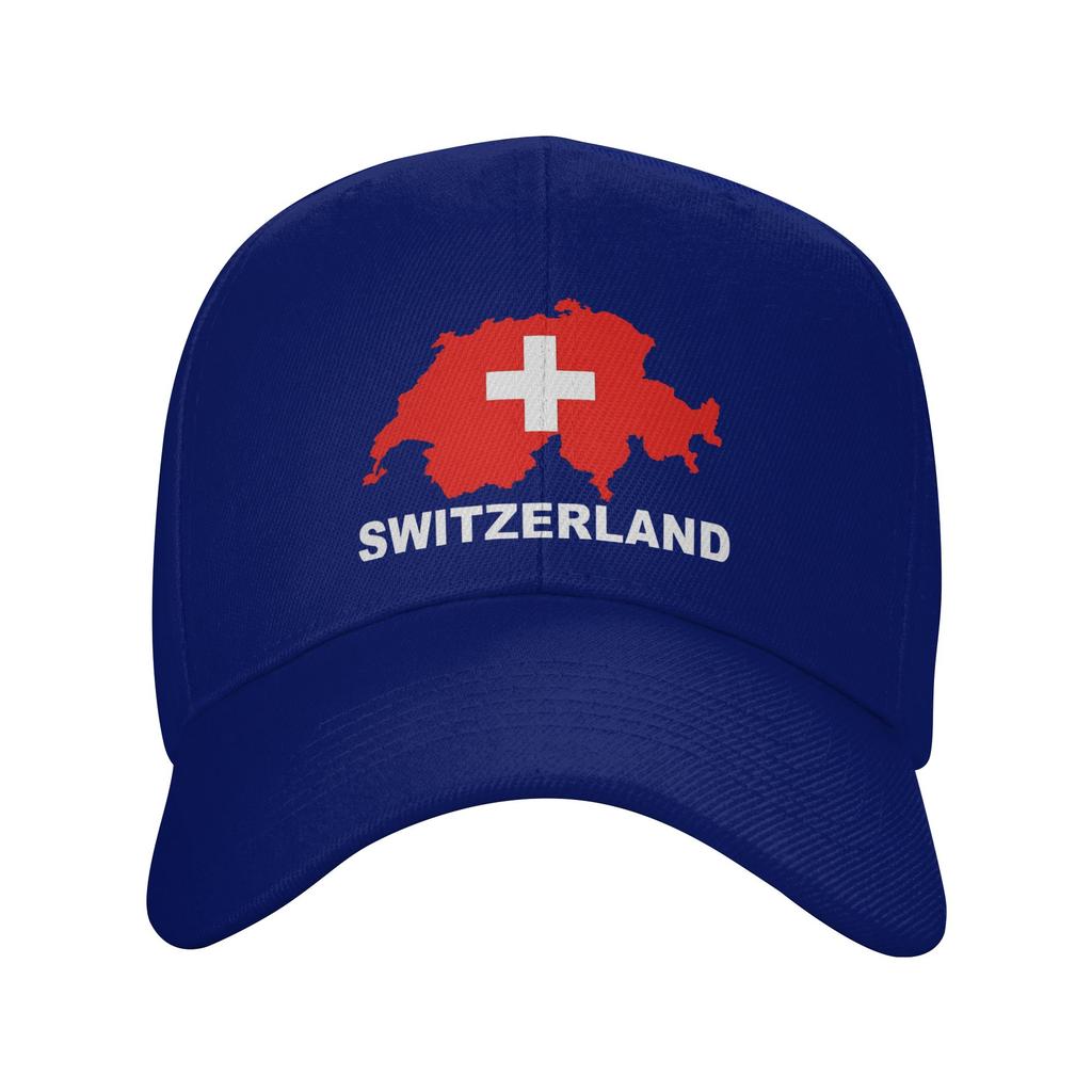 Zomer Zwitserland Vlag Baseballpet Hardlopen Hippie yk Schattig Ontwerp Zon Hip Hop Petten FeUnisex Unisex Ademende Baseballpetten