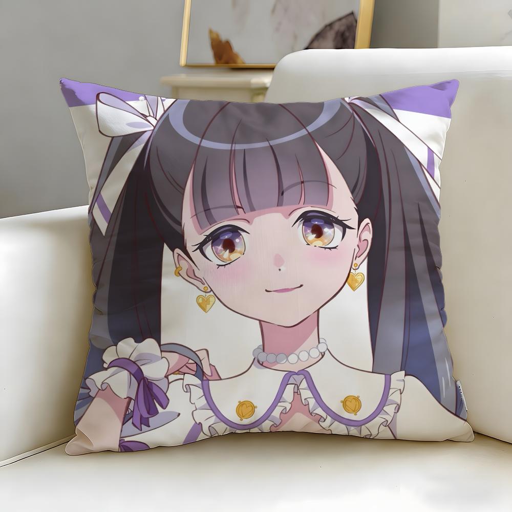 

anime Maebashi Witches Cushion Cover Soft EasyWash Pillow Case Versatile for Couch Bed Travel and Office 30X30cm