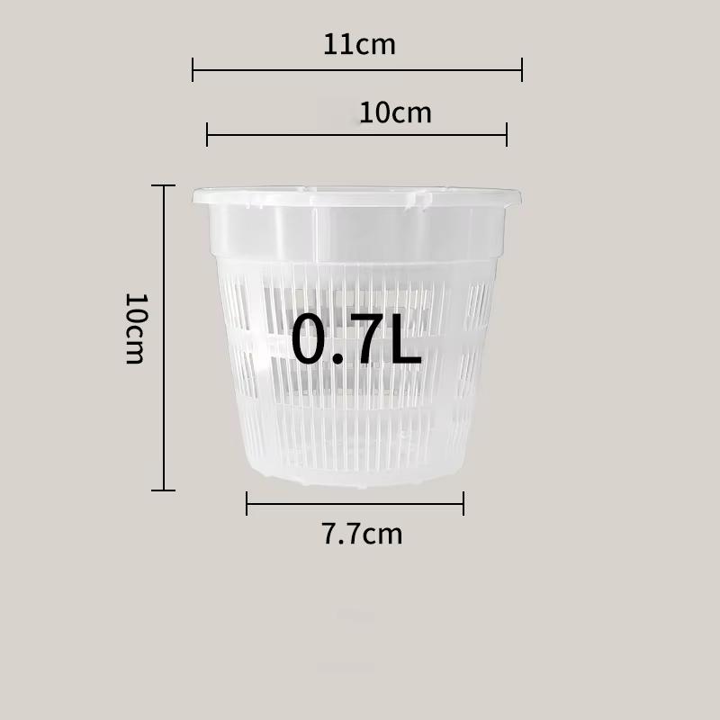 

Breathable Transparent Plastic Orchid Flower Pot with Hollow Design for Root Control Suitable for Phalaenopsis And Moss in House