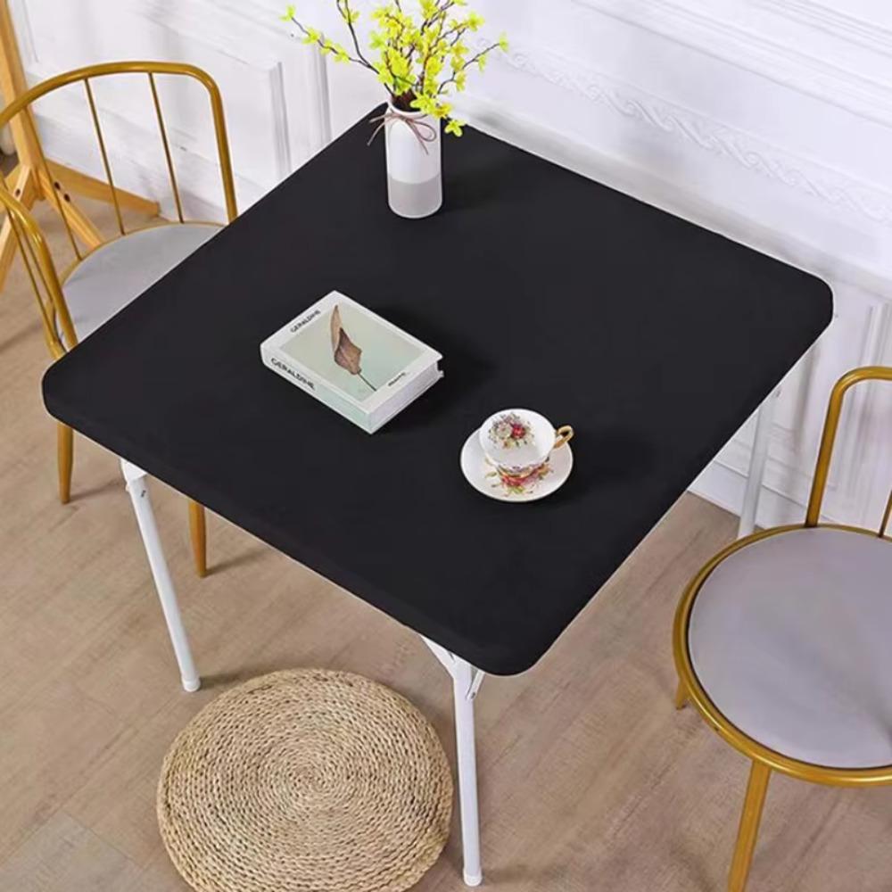 86X86CM Stain-Resistant Tablecloth Elastic Picnic Table Cloth Square Table Cover  Home