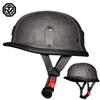 3C German WWII Vintage Helmet Leather Helmet, Summer Vintage Harley Half Helmet, Half Clad Motorcycle Helmet Men