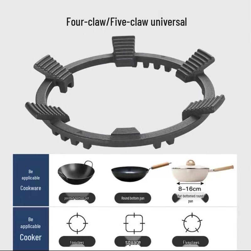 Muya Cast Iron Six-Claw Gas Stove Pot Stand