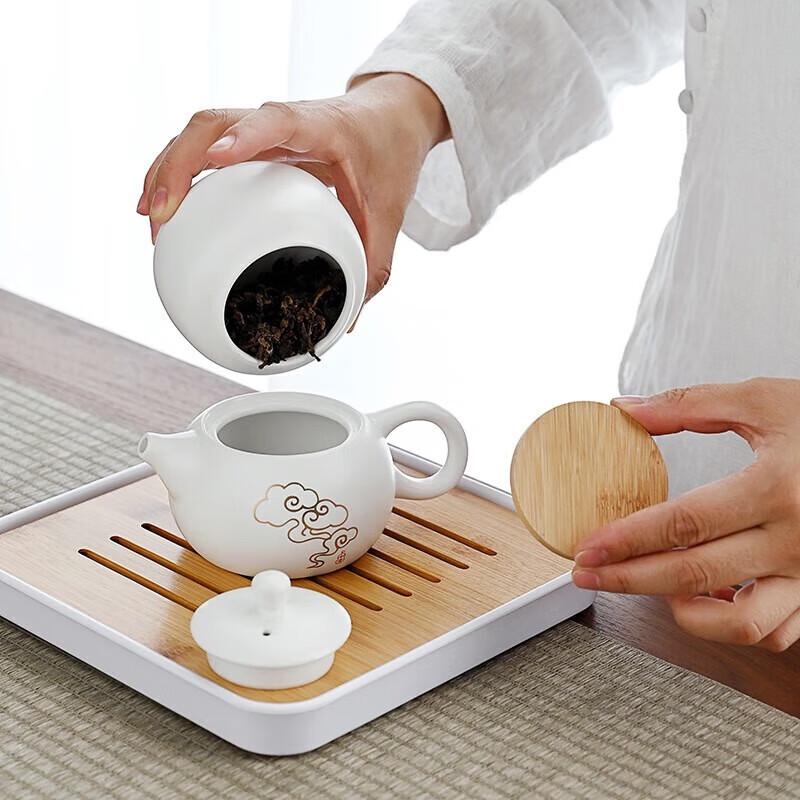 CHANGSHEGNYUAN Auspicious Cloud Ruyi Portable Tea Set